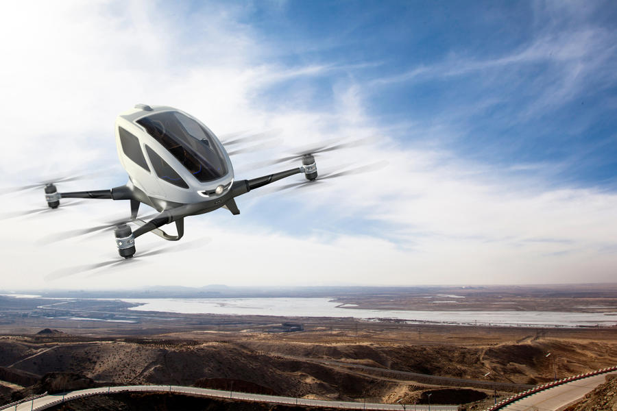 EHang Launches First-Ever Autonomous Aerial Vehicl