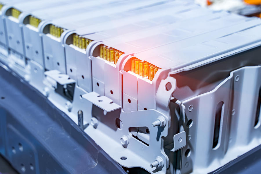 Electric car lithium battery pack and power connections